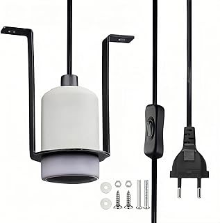 Reptilien Wärmelampe Keramik Lampenfassung, E27 Terrarium Lampe Heizlampen Lampenfassung, UVA UV…