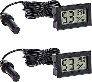 RUIZHI 2 Pcs Thermometer Innen,Thermometer für Innenräume,Mini LCD Digital Thermometer Hygromet…