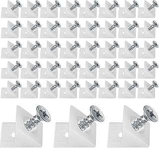 Xujinsongg 50 Stück Rückwandverbinder, Schubladen Keile, Weiß | Schubladenboden Verstärkung, …