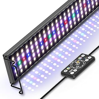 hygger 14W Aquarium-LED-Licht, Vollspektrum Beleuchtung für Aquarien mit 24/7-Tag-Nacht-Zyklusmo…