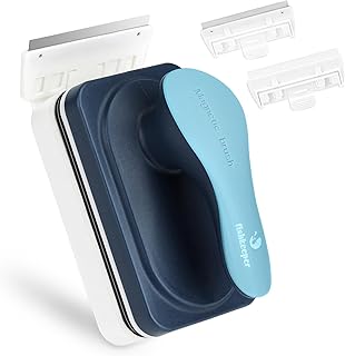 fishkeeper 2-in-1 Magnet Aquarium Scheibenreiniger mit 2 Abnehmbare Schaber | Aquarium Zubehör R…