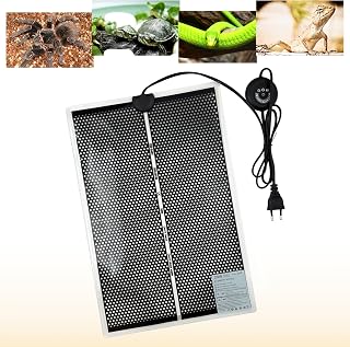 Reptil Heizmatten, Terrarium Heizmatte mit 7 Knöpfen zur Temperatureinstellung für Schildkröte…