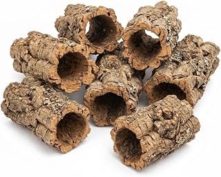 Korkröhren 6-7 Stück 15-20cm – Naturkork Korkrinde für Terrarium Deko | Naturkork Terrarium Zu…