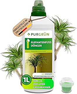 Elefantenfuß-Dünger 1 Liter – Spurennährstoffe für gesundes Wachstum – Extra Kalium förd…