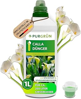 Calla-Dünger 1 Liter – Spurennährstoffe für intensive Blüten – Extra Kalium fördert die …