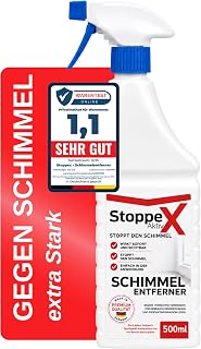 STOPPEX AKTIV Profi Schimmelentferner für Wand, Bad & Silikonfugen – Extra starkes, chlorhalti…