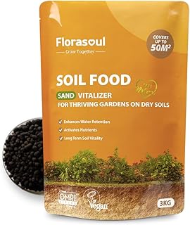 Sandboden-Verbesserer 3kg – Huminsäure für 50m² – Wasserspeicher für sandige Böden – Bio Bod…