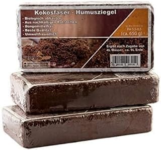 Kokoseinstreu Bodengrund – Kokosziegel für Reptilien – einfach partitionierbare Kokoserde – XXL …