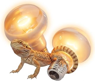 greate UVA Terrarium Lampe E27 50W – 2er Pack Reptilien Wärmelampe | Reptilien Lampe für Schild…