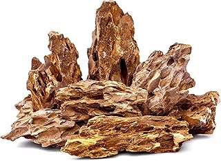 15,5-20,5 cm Natürlicher Drachenstein, 6 STK. Große Aquarium-Steine für Aquascaping, Terrarien…