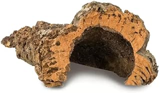 HAPPET Korktunnel L – natürliches Reptilien Versteck & Terrarium Dekoration aus Korkeichenrind…
