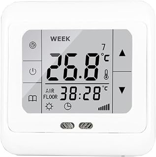 Oniissy Digitales Thermostat Fußbodenheizung, Raumregler, Bodensensor, WLAN-Thermostat für elek…