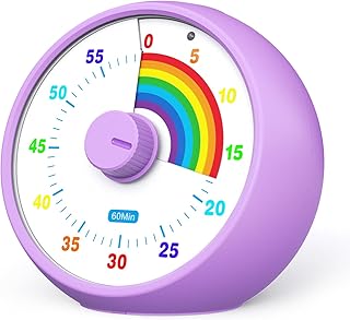 Visueller Timer für Kinder, 60-Minuten Countdown für Klassenzimmer Büro Küche, Schreibtisch K…