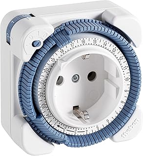Theben 0260030 Timer 26 Steckdosen Zeitschaltuhr analog Tagesprogramm | 1-Kanal, mechanisch, 96 S…