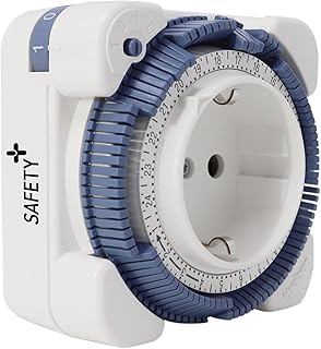 Theben 0260833 Timer 26 Safety-Plus Steckdosen Zeitschaltuhr Tagesprogramm | 1-Kanal, analog/mech…