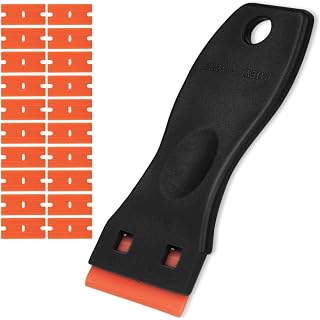 Flintronic Schaber, Mini Kunststoff Schaber mit 20 Kunststoff Klingen | Plastikspachtel, Plastik …