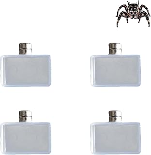Dnoifne 4er-Pack Winzige Magnetische Wasserschale für Springspinnen & Vogelspinnen – Terrarium…