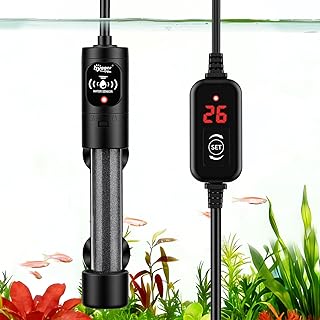 hygger Mini Aquarium Heizer,50W Aquarium Heizung mit Temperatur Controller Digitalem Heizstab Ein…