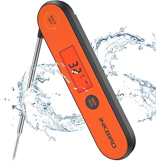 Inkbird Fleischthermometer, USB wiederaufladbar digitales Kochthermometer | IPX5 wasserfestes, So…