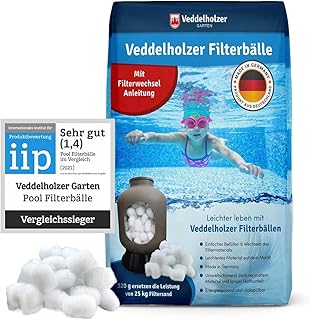 Veddelholzer Pool Filterbälle leichtestes Material für Beste Leistung ersetzt 25kg Filtersand Q…