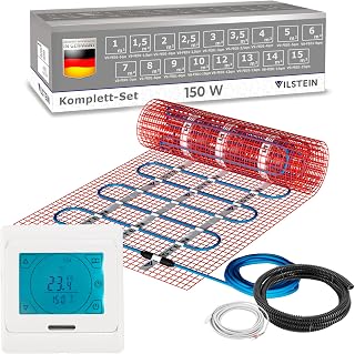 VILSTEIN Elektrische Fußbodenheizung 150W/m² – Bodenheizung Elektrisch geeignet für Laminat, F…