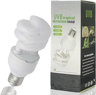 UVB Reptile Light 10.0, Schildkrötenbirnen Energiesparende kompakte Terrarienlampe für Wüstenr…