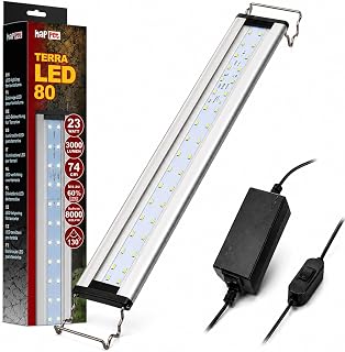 Happet TerraLED Terrarium Beleuchtung 23W 3000 lm 8000K, LED Terrarienlampe für Reptilien & Viva…
