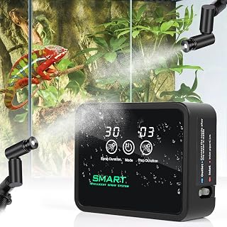 Intelligentes Beregnungsanlage Terrarium, Luftbefeuchter Terrarium mit Timer und Sprühdüsen 360…
