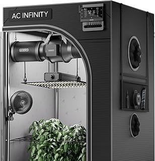 AC Infinity AI Grow Zelt-System Kompakt 60 x 60 x 120 cm – 1-Pflanzen | Komplettset Mit selbstl…