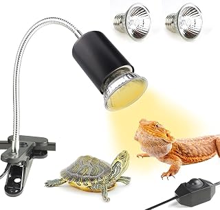 NANEEZOO Schildkröten Wärmelampe – Reptilien Terrarium Lampe 25W Reptilien Heizlampe UV Wärmes…