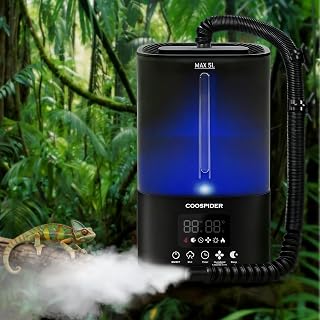 Tararium 5L Terrarium Vernebler mit Timer & Feuchtigkeits-Sensor – Automatischer Reptilien Luft…