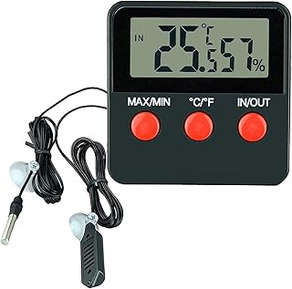 Digitales Thermometer Hygrometer,Innen Temperatur Luftfeuchtigkeitsmessgerät Tragbares Hydromete…