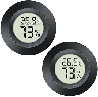 JEDEW Hygrometer Thermometer Digital Humidity Meter Indoor/Outdoor Humidity Monitor Reptile Therm…