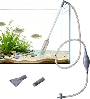 FEDOUR 3-in-1 Aquarium Reiniger mit Vakuumfunktion, Verstellbarer Mulmsauger für Aquarium, Aquar…