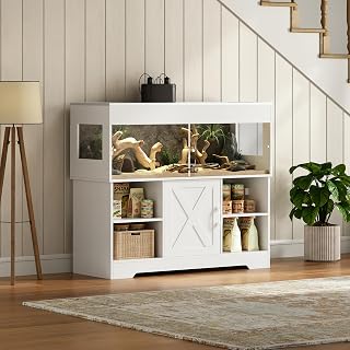Herture Großes Terrarium mit Unterschrank 225 L, 120 x 46 x 46 cm