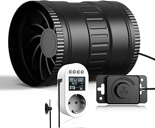 Rohrventilator 150mm mit Intelligenter Steckdose für Growzelte
