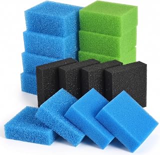 16 Stück Aquarium Filterschwamm Set, Filtermatte Zubehör