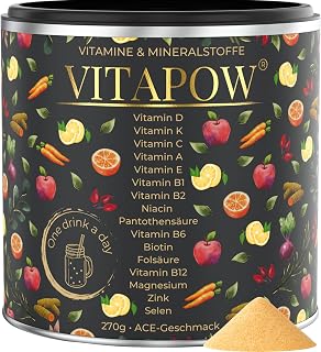 Multivitamin Pulver – Vitamine A-Z hochdosiert + Mineralstoffe – All in One
