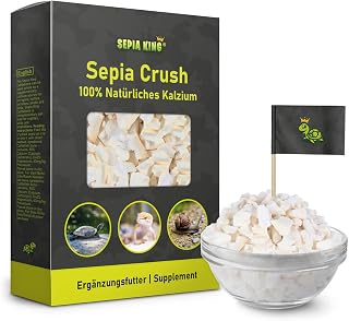 Sepia King – Sepiaschalen Bruch in Premium Qualität – Kalzium für Schildkröten, Bartagame, Gec…