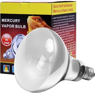 AIICIOO Reptilien UVA UVB Wärmelampe Spotlight Vollspektrum Tageslicht Lampe Terrarium Beschicht…