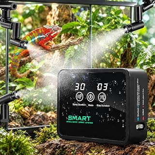 Beregnungsanlage Terrarium mit Timer, 360° Sprühdüsen, Sprühanlage
