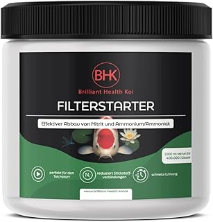 BHK – Filterstarter 1000ml – Starterbakterien Teich für klares Wasser – Teichklärer & Filte…