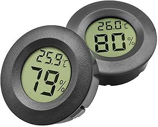 Reptilienthermometer und Hygrometer, 2 Stück, digitales Thermometer, Messgerät für Reptilienbe…