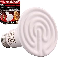 DERNORD Heizlampe E27 Wärmelampe Terrarium – 75W Keramik Heat Emitter Reptilien Dunkelstrahler K…