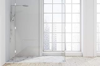 Duschrückwand aus hoch schlagzähem Kunststoff zur vollflächigen Verkleidung auf bereits vorhan…