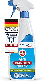 Patronus Giardien-Spray speziell für Hund & Katze 500ml – Hygiene-Spray für Haustiere als Desin…