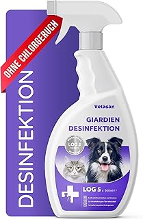 Giardien-Spray Hunde & Katzen 500ml I Desinfektionsmittel Spray gegen Giardien, Bakterien, Pilze …