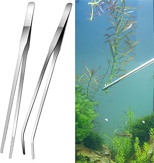 2 Stück Reptilienfütterungszangen,Edelstahlfütterungszangen lange Pinzette Aquarium Pinzette G…