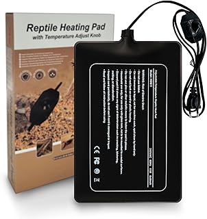Reptil Heizmatten, Terrarium Heizmatte mit Temperaturregelung für Schildkröten Schlangen Eidech…