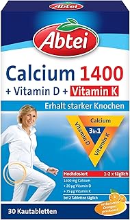 Abtei Calcium 1400 Plus D& KOsteo Vital, 132 g
